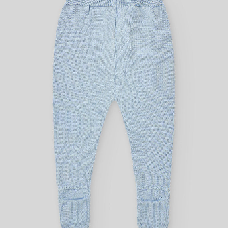CONJUNTO PUNTO AZUL CIELO "PAZ" NIÑO BEBE DE 0M-3M