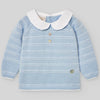 CONJUNTO PUNTO AZUL CIELO "PAZ" NIÑO BEBE DE 0M-3M