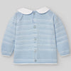CONJUNTO PUNTO AZUL CIELO "PAZ" NIÑO BEBE DE 0M-3M