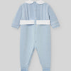MAMELUCO PUNTO CON PIE "PAZ" NIÑO BEBE DE 1M-6M