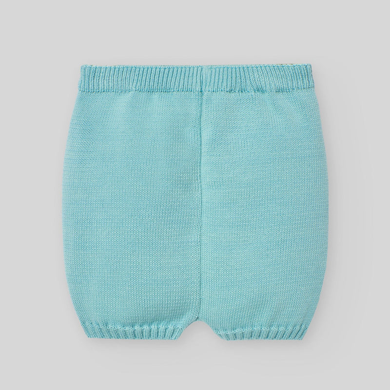 CONJUNTO PUNTO MULTICOLOR "FLOR" BEBE NIÑO DE 3M-9M