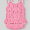 RANITA PUNTO ROSA CHICLE "CLAVEL" NIÑA BEBE DE 3M-12M