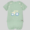 CONJUNTO PUNTO TRACTOR "GRANJA" VERDE AGAVE NIÑO BEBE