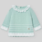CONJUNTO VERDE AGUA “EIDO” NIÑA BEBE DE 3M-12M