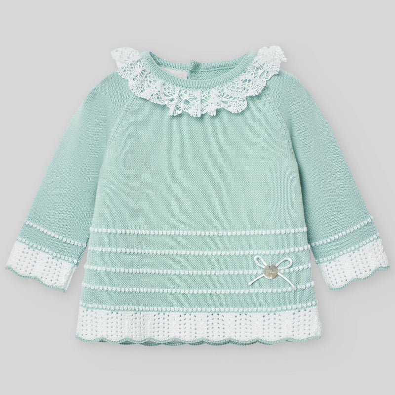 CONJUNTO VERDE AGUA “EIDO” NIÑA BEBE DE 3M-12M
