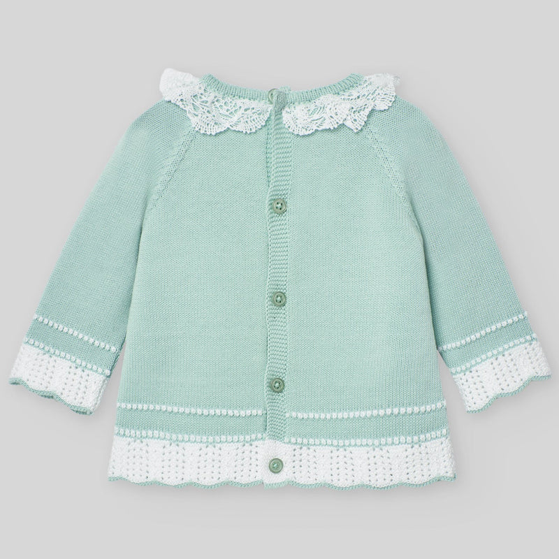 CONJUNTO VERDE AGUA “EIDO” NIÑA BEBE DE 3M-12M