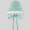 GORRO PUNTO VERDE AGUA "EIDO" NIÑA BEBE DE 3M-12M