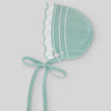 GORRO PUNTO VERDE AGUA EIDO NIÑA BEBE DE 3M-12M