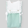 RANITA PUNTO VERDE AGUA "EIDO" NIÑA BEBE DE 3M-9M