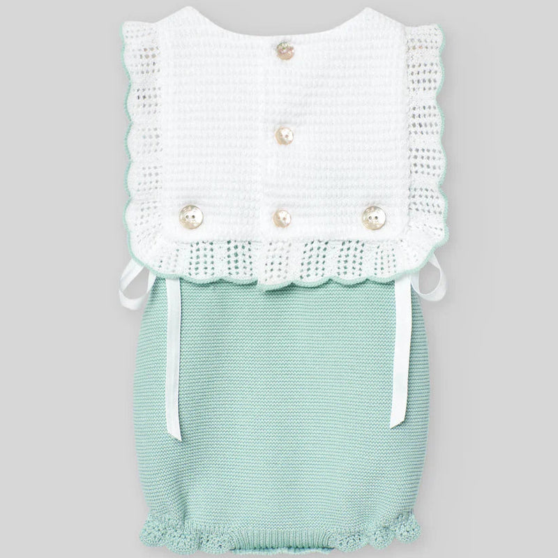 RANITA PUNTO VERDE AGUA "EIDO" NIÑA BEBE DE 3M-9M