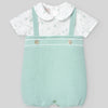 BOMBACHO PUNTO TELA "EIDO" VERDE AGUA NIÑO BEBE 1M-3M
