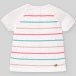 CONJUNTO PUNTO MULTICOLOR "FLOR" BEBE NIÑO DE 3M-9M