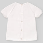 CONJUNTO PUNTO MULTICOLOR "FLOR" BEBE NIÑO DE 3M-9M