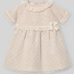 VESTIDO PUNTO TELA PLUMETI NIÑA BEBE DE 6M-18M