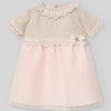 VESTIDO PUNTO TELA PLUMETI NIÑA BEBE DE 6M-18M