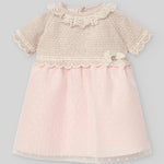 VESTIDO PUNTO TELA PLUMETI NIÑA BEBE DE 6M-18M