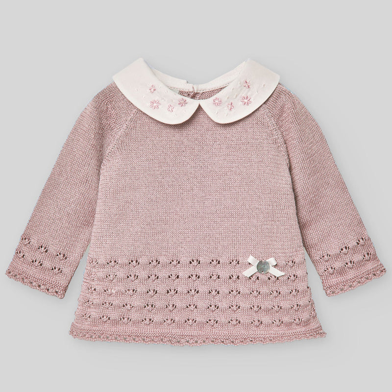 CONJUNTO PUNTO ROSA ATARDECER "SERAN" BEBE NIÑA DE 1M-9M
