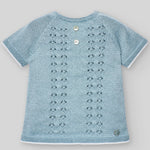CONJUNTO PUNTO OPALO PANTALON CORTO"SERAN" NIÑO BEBE 1M-6M