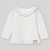 CONJUNTO SUETER CON CUBREPAÑAL PLUMETY "LINO" NIÑA BEBE DE 3M-12M