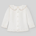 CONJUNTO SUETER CON CUBREPAÑAL PLUMETY "LINO" NIÑA BEBE DE 3M-12M