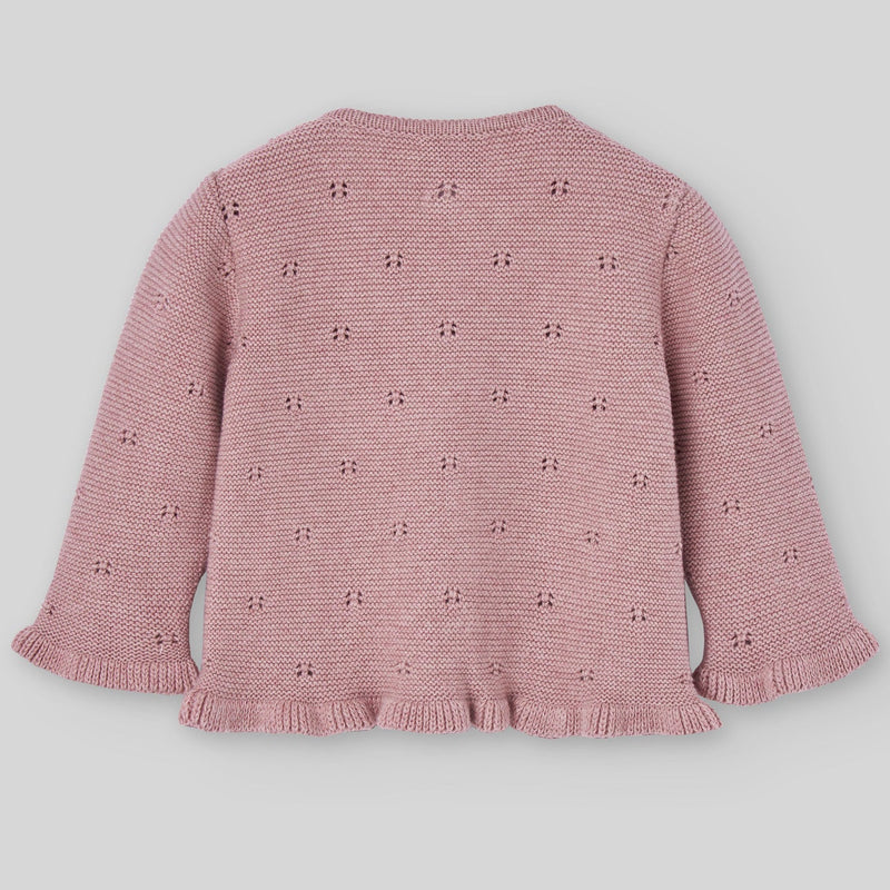 SUETER LARGO ALGODON CASHMERE "QUINTA" ROSA BALLET