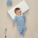 CONJUNTO ALGODON CASHEMERE "KOALA" AZUL RIVERA NIÑO BEBE