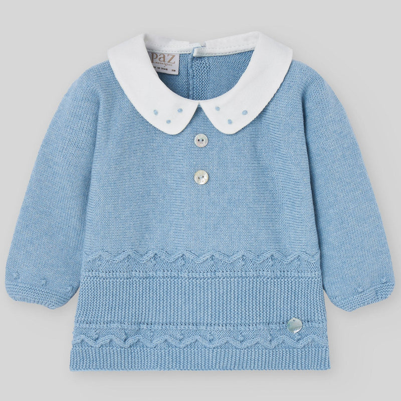 CONJUNTO ALGODON CASHEMERE "KOALA" AZUL RIVERA NIÑO BEBE