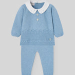 CONJUNTO ALGODON CASHEMERE "KOALA" AZUL RIVERA NIÑO BEBE