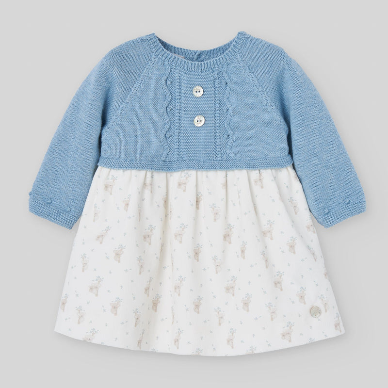 VESTIDO PUNTO TELA AZUL RIVERA "KOALA"
