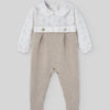 BOMBACHO LARGO ANGORA BEIGE "PONY"  NIÑO BEBE DE