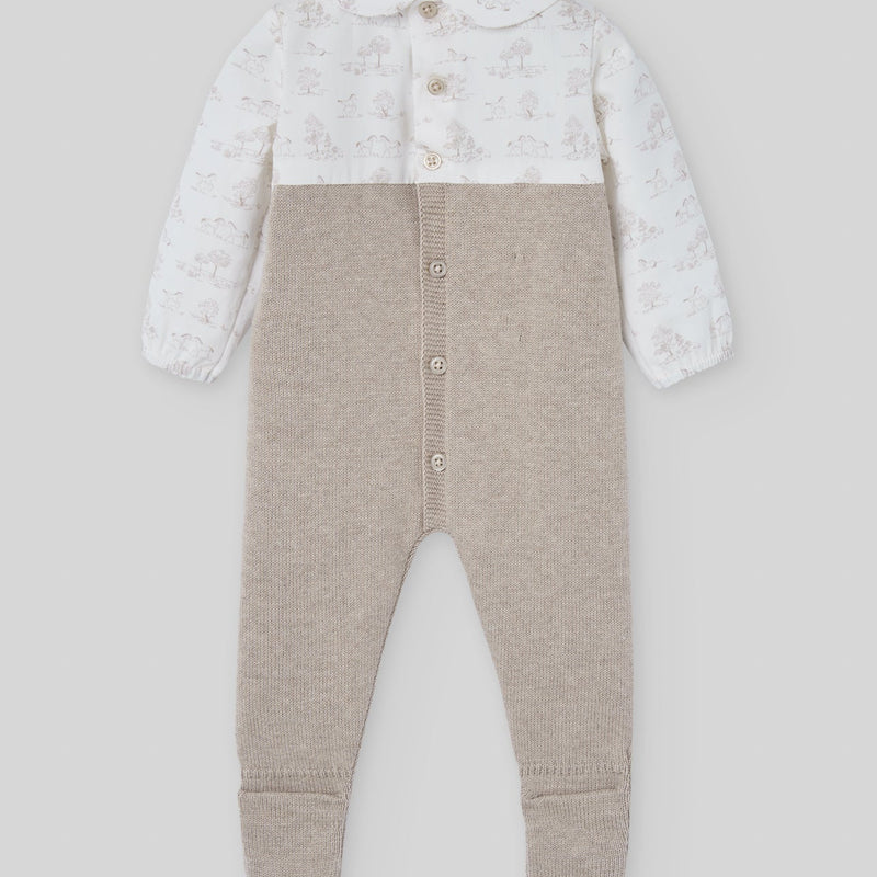 BOMBACHO LARGO ANGORA BEIGE "PONY"  NIÑO BEBE DE
