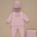 GORRO ALGODON  CASHMER ROSA AVENA "PASCUA"