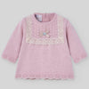 CONJUNTO PUNTO ROSA CASHMERE "PASCUA" NIÑA BEBE
