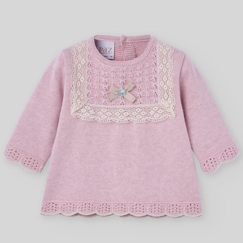 CONJUNTO PUNTO ROSA CASHMERE "PASCUA" NIÑA BEBE