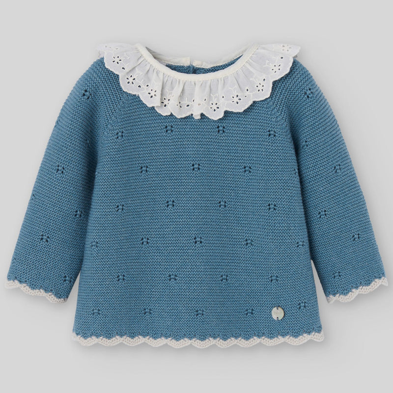CONJUNTO PUNTO AZUL NILO "QUINTA" BEBE NIÑA