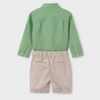 CONJUNTO LINO CAMISA VERDE NIÑO