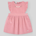 YUMPER PANA ROSA CON BLUSA FLORES "MARAVILLAS"