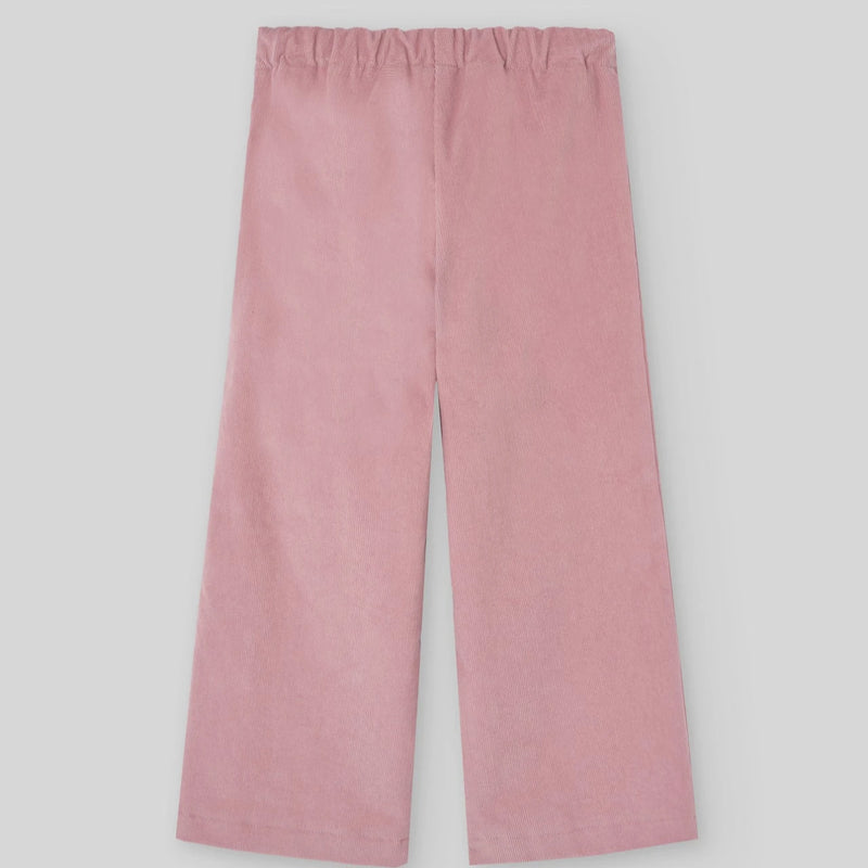 PANTALON PANA LARGO ROSA NOSTALGIA NIÑA DE 2-10 AÑOS MARAVILLAS"