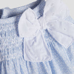VESTIDO ESTAMPADO AZUL CIELO "VENTO" NIÑA BEBE DE 12M-4 AÑOS
