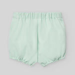CONJUNTO BLUSA CON PANTALON CORTO VERDE AGUA "EIDO" NIÑO BEBE DE 6 M-24M