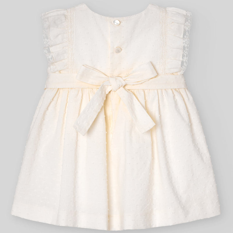 VESTIDO PLUMETI DELANTAL "CEREMONIA" DE 2-6 AÑOS