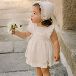 VESTIDO PLUMETI DELANTAL "CEREMONIA" DE 2-6 AÑOS