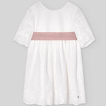 VESTIDO CEREMONIA BORDADO CRUDO "CEREMONIA" DE 3-8 AÑOS