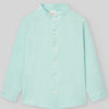 CAMISA M/L CUELLO MAO VERDE MAUI "CLAVEL" NIÑO DE 2-8 AÑOS