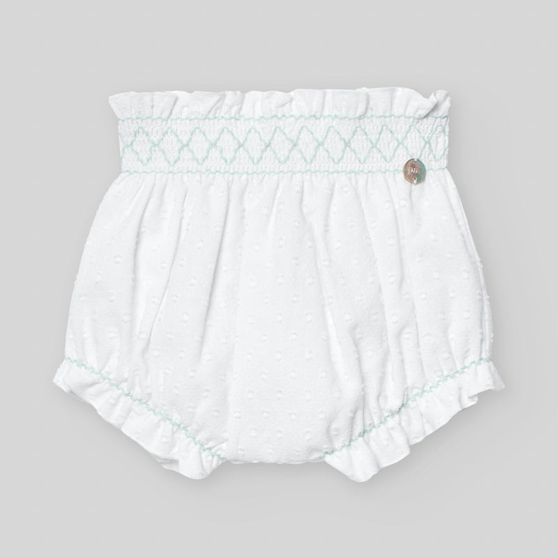 CONJUNTO VERDE AGUA “EIDO” NIÑA BEBE DE 3M-12M