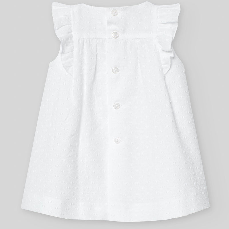 VESTIDO PLUMETI Y NIDO DE ABEJA "EIDO" NIÑA 6M-4 AÑOS