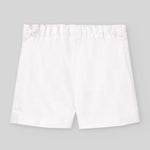 CONJUNTO BLUSA FLORES CON BERMUDA BLANCA "FLOR" NIÑA DE 2-10 AÑOS