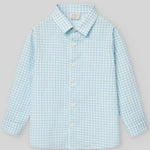CAMISA CUADROS TURQUESA NIÑO