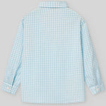 CAMISA CUADROS TURQUESA NIÑO