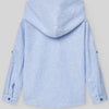 CAMISA RAYAS AZUL CON CAPUCHA NIÑO DE 2 AÑOS-10 AÑOS “DORNA”